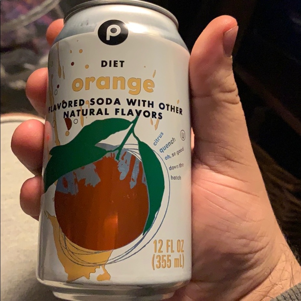 Diet orange soda (Publix)